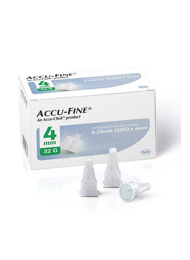 ACCU-FINE INSULIN 4MM 32G NEEDLE 100'S - Image 2